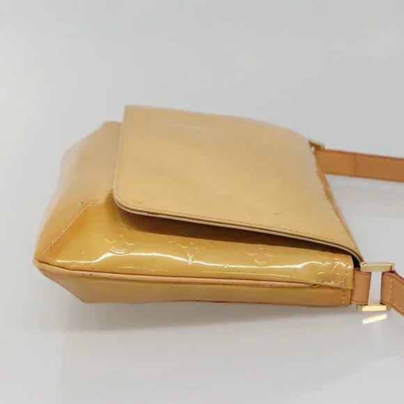 LOUIS VUITTON Monogram Vernis Thompson Street Bag Beige M91301 LV Auth ep10819